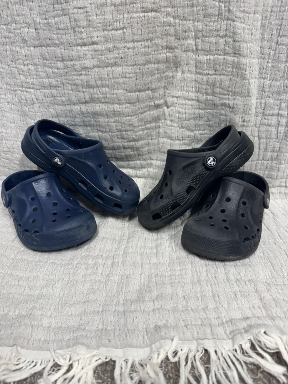Boys Crocs - Two Pair Black and Blue
